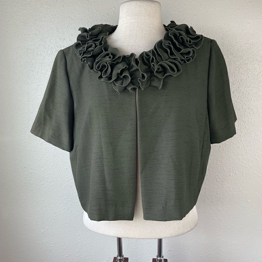 Danny & Nicole Cropped Dress Jacket Size 14 EUC